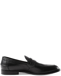 Gucci Leather Penny Loafer Black