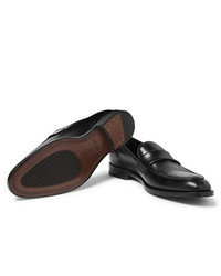 Canali Leather Penny Loafers