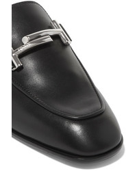 Tod's Leather Slippers Black