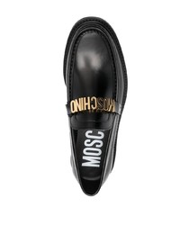 Moschino Logo Plaque Apron Toe Loafers