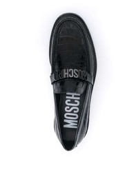 Moschino Logo Plaque Loafers