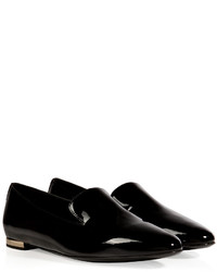 Burberry London Patent Leather Mormont Loafers In Black