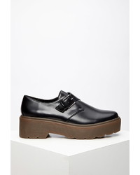 Forever 21 Lug Sole Monk Strap Loafers