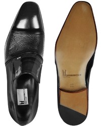 Moreschi Lugano Black Leather Loafer
