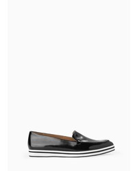 Mango Outlet Pointed Leather Loafer