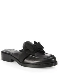 Michael Kors Michl Kors Collection Suki Leather Grosgrain Slip On Loafers
