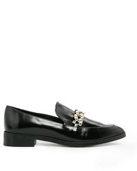 Mango Outlet Outlet Link Leather Loafers