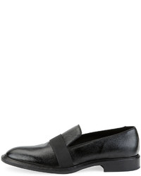 Givenchy Patent Grained Leather Dress Loafer Black