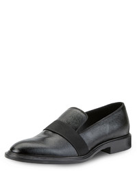 Givenchy Patent Grained Leather Dress Loafer Black