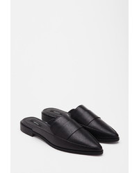 Forever 21 Pointed Faux Leather Loafers