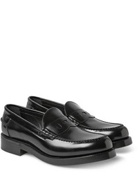 Loewe Polished Leather Penny Loafers