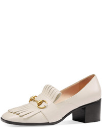 Gucci Polly Kiltie Leather 55mm Loafer