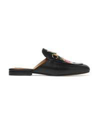 Gucci Princetown Appliqud Horsebit Detailed Leather Slippers