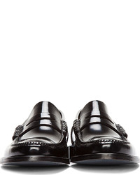 Paul Smith Ps By Black Patent Leather Hand Stitched Loafers