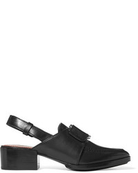 3.1 Phillip Lim Quinn Buckled Leather Slingback Loafers Black