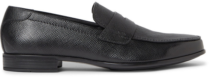 prada saffiano loafer