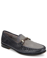Santoni Leather Bit Loafers