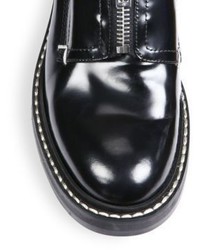 Rag & Bone Saxon Zip Front Leather Loafers