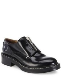 Rag & Bone Saxon Zip Front Leather Loafers