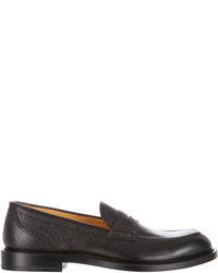 Barneys New York Scotch Grained Penny Loafers