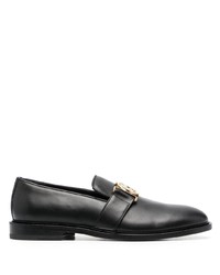 Moschino Smiley Plaque Detail Loafers