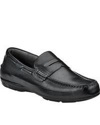 Sperry Top-Sider Gold Capetown Penny Black Leather Penny Loafers