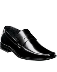 Stacy Adams Bedford 24782 Black Leather Penny Loafers