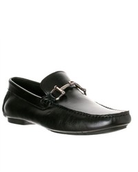 Steve Madden Banker Leather Loafers Black Leather Size 12