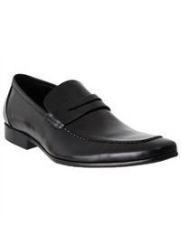 Steve Madden Pawnce Leather Penny Loafers Black Size 85