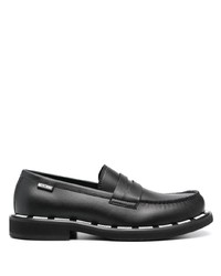 Moschino Stitch Detailed Slip On Loafers