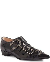 Gucci Susan Buckle Pointy Toe Loafer