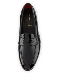 Tom Ford Taylor Patent Leather Penny Loafer Black