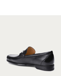 Bally Terenz Black Leather Loafer With Buckle