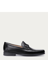 Bally Terenz Black Leather Loafer With Buckle