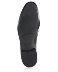 Giorgio Armani Textured Leather Logo Bit Loafers
