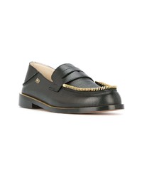 Le Mocassin Zippe Textured Loafers