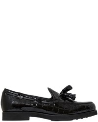 Tod's 20mm Embossed Patent Leather Loafers