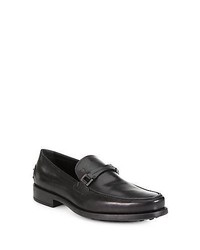 Tod's Boston Leather Loafers Black Shoes