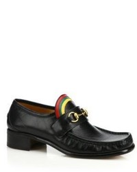 Gucci Vegas Rainbow Horsebit Leather Loafers