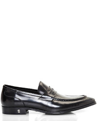 Versace Black Penny Loafers