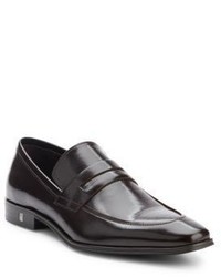 Versace Leather Penny Loafers