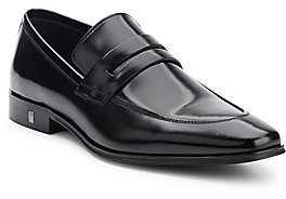 Versace Leather Penny Loafers, $149 