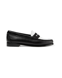 RE/DONE Weejuns The Whitney Patent And Lizard Effect Leather Loafers