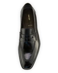 Tom Ford Wessex Leather Penny Loafer Black