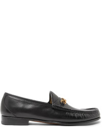Tom Ford York Chain Trimmed Leather Loafers