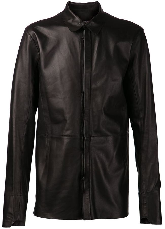 Alexandre Plokhov Leather Shirt, $1,734 | farfetch.com | Lookastic