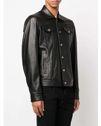 DSQUARED2 Button Up Leather Shirt