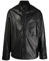 FIVE CM Buttoned Up Faux Leather Shirt
