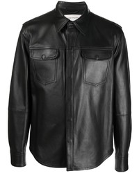 Alexander McQueen Chest Pocket Leather Shirt