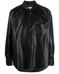 Our Legacy Faux Leather Long Sleeve Shirt